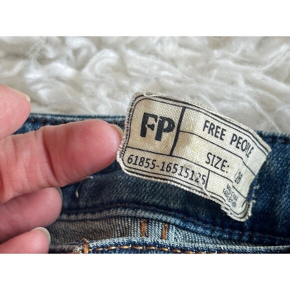 We the Free People Size 26 High Rise Skinny Jeans Button Fly - Picture 8 of 11